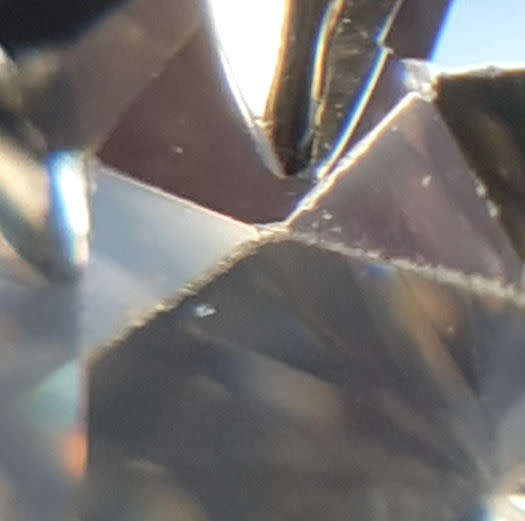 Silver solitaire Unique 8 claws. Please read description.