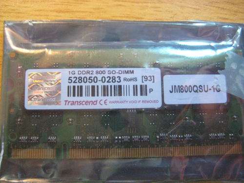 1gb DDR2 800 Laptop Ram - Transcend