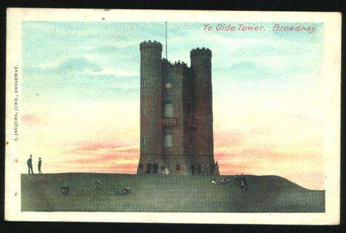 J. Jacques Junr. Broadway Postcard "Ye Old Tower". Circa 1910 . As scan.