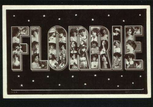 Rotary Photographic Series -  Florrie. Circa 1906.  As scan.