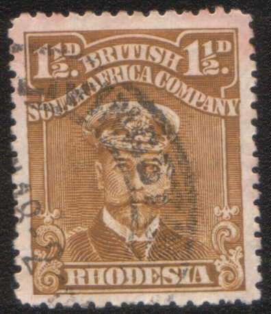 BSAC - 1913 - 1 1/2d brown.  As description images.