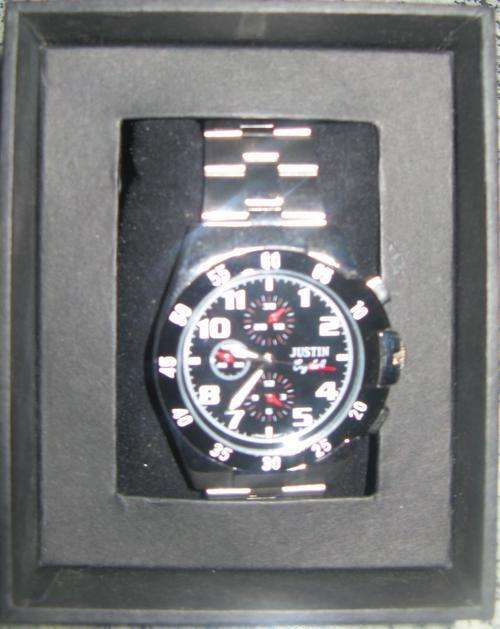 PRICE REDUCED JUSTIN CRYSTAL MENS WRIST WATCH SWISS MOVT 5170G bobshop .za