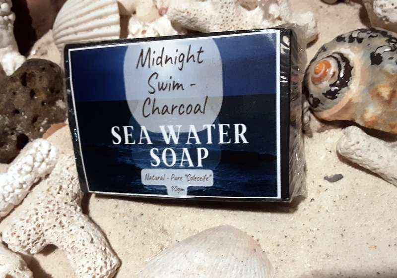 Midnight Swim Charcoal Sea Water Soap (Soleseife)