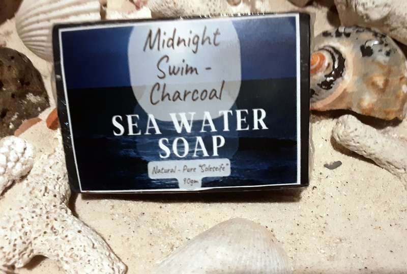 Midnight Swim Charcoal Sea Water Soap (Soleseife)