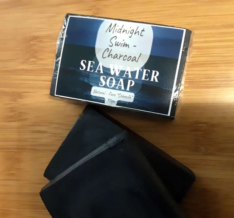 Set of 4 (four) Soaps - hand made - all Natural oils - No Preservatives - Sea Water Soap (Soleseife)