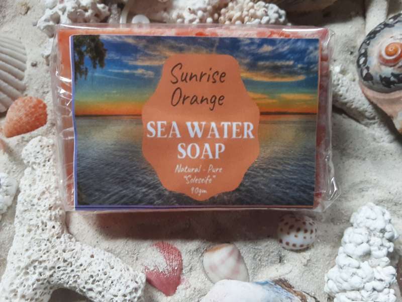 Set of 4 (four) Soaps - hand made - all Natural oils - No Preservatives - Sea Water Soap (Soleseife)