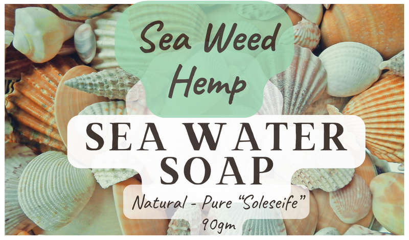 Set of 4 (four) Soaps - hand made - all Natural oils - No Preservatives - Sea Water Soap (Soleseife)