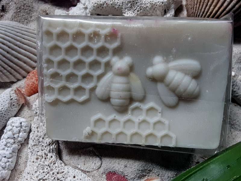 Set of 4 (four) Soaps - hand made - all Natural oils - No Preservatives - Sea Water Soap (Soleseife)