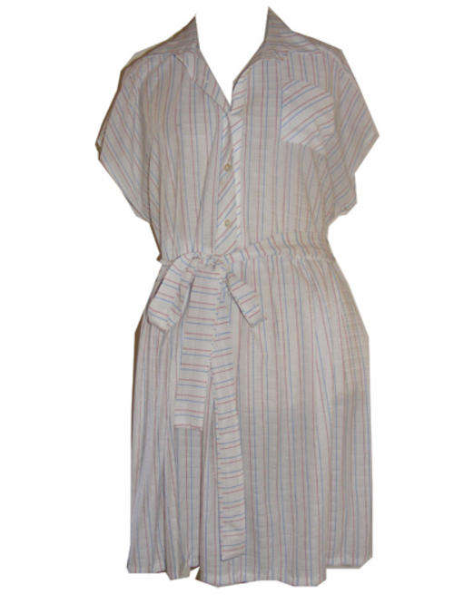 Vintage Thin Red Lines Dress
