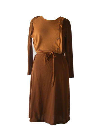 Vintage Two tone Brown Dress