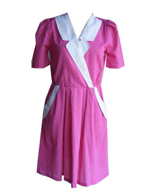 Vintage Pink dotted Sailor Dress