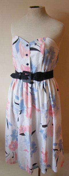 80's Summer Floral Dress