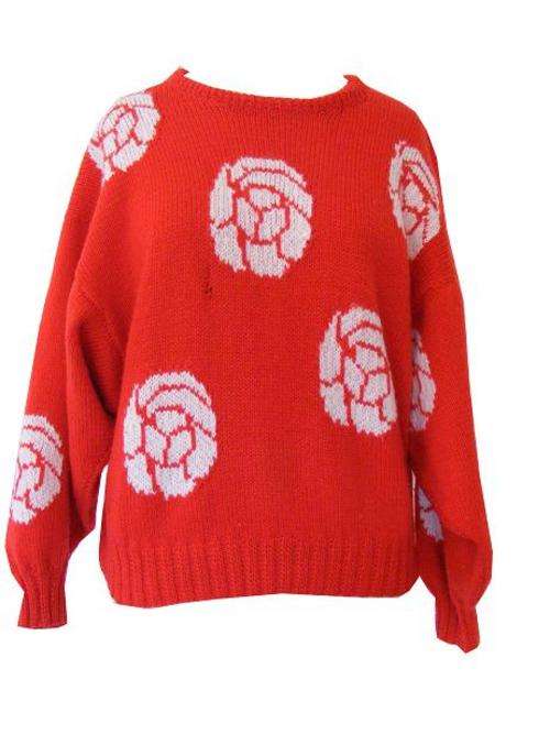 Vintage Red Rose Jersey
