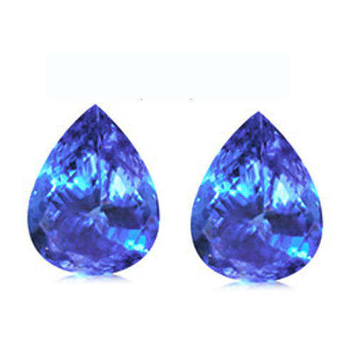 1.2Ct Pear Shaped Tanzanites. 2 Pieces (one pair)