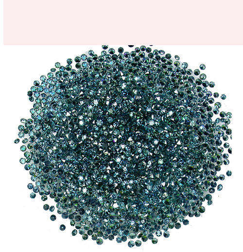 60 one mm Blue Diamonds.