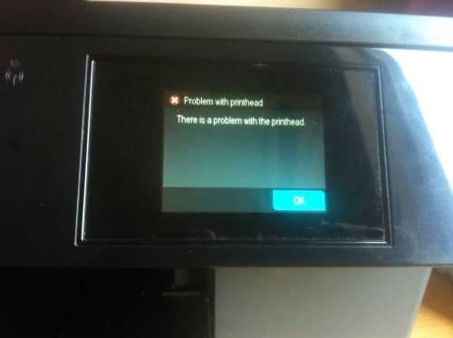 The Printhead error 