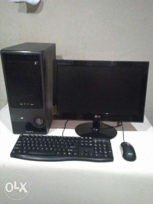 Gigabyte PC + LG Flat Screen + Keyboard and Mouse