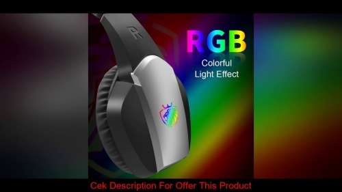 A1 GAMING HEADSET DEEP BASS AND DEDICATED MIC WITH LED RGB LIGHTS