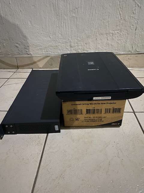 Acer Projector Universal Ceiling Mount, 16 Port Switch, Canon Flatbed Scanner