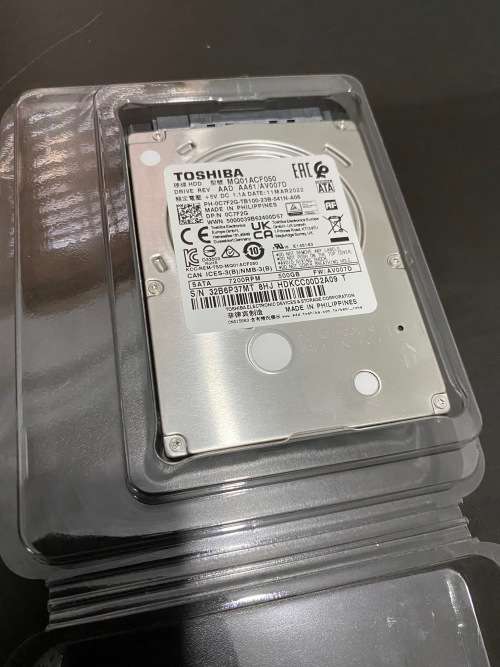 Toshiba 500GB 7200RPM 2.5` 7200 RPM SATA Hard Disk Drive MQ01ACF050