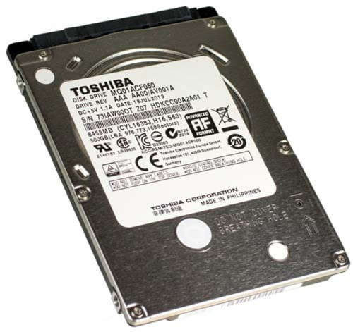 Toshiba 500GB 7200RPM 2.5` 7200 RPM SATA Hard Disk Drive MQ01ACF050