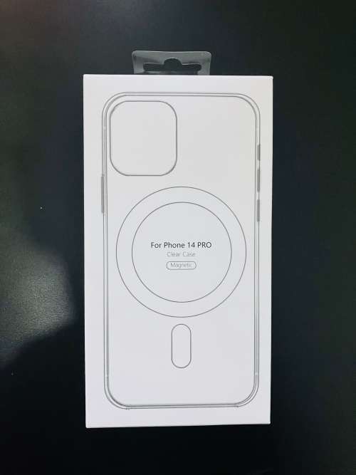 Wireless Mag-safe Magnetic Charging Clear Case For iPhone 14 Pro + Tampered Glass