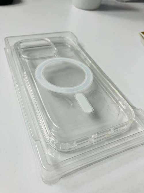 Wireless Mag-safe Magnetic Charging Clear Case For iPhone 14 Pro + Tampered Glass