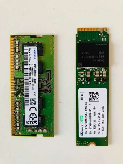 Laptop Upgrade Kit - 4GB DDR4 RAM + 256GB NVMe Solid State Drive
