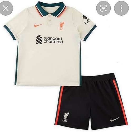 Liverpool FCKids Away Games. Shorts and Jersey.