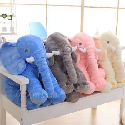 BRAND NEW Long Nose Elephant Doll Soft Pillow Plush Stuff Cushion Pillow