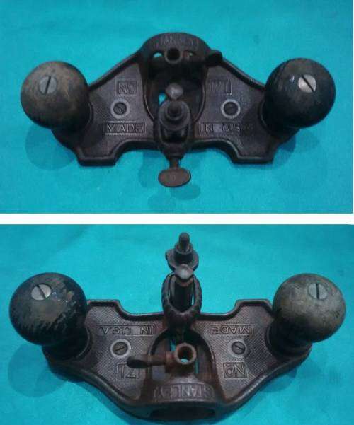 STANLEY NO 71 TYPE 10 ROUTER PLANE 1930S PLYWOOD ON BASE- PLEASE READ DESC BEFORE BIDDING