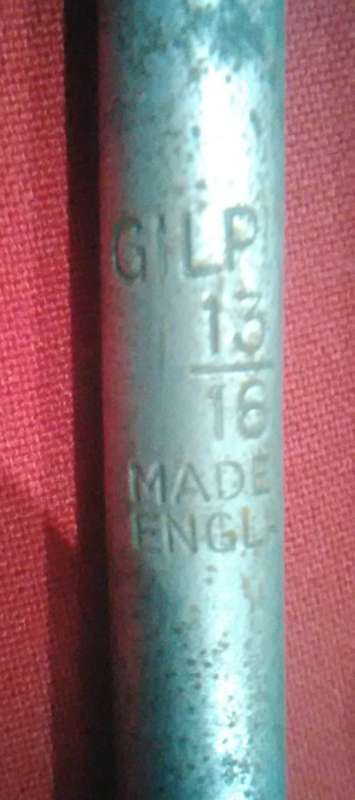 ANTIQUE SET OF 11 GILPINS AUGER BIT + A VINTAGE HAND BRACE DRILL - ORIG BAG BADLY WORN - READ DESC