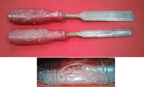 2 SWEDISH BAHCO CHISELS - NEEDS A GOOD CLEAN -  READ DESC & SEE PICTURES