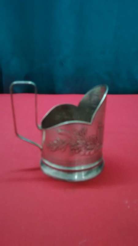 VINTAGE RUSSIAN TEA GLASS HOLDER - Please read desc & see Pics