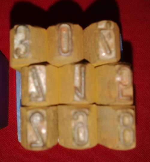 GERMAN ALAPHABET & NUMBERS METAL STAMPS - BODMAN No 2172 & 2173  Refer Desc & Pictures for condition
