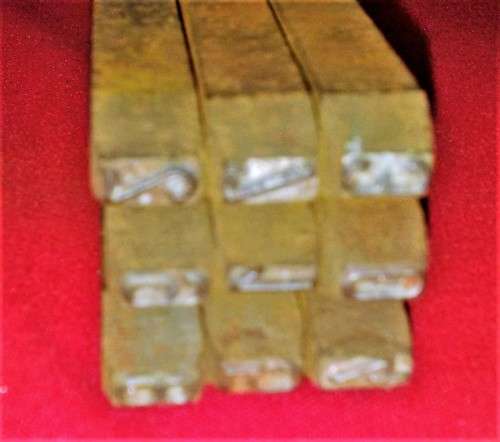 GERMAN ALAPHABET & NUMBERS METAL STAMPS - BODMAN No 2172 & 2173  Refer Desc & Pictures for condition