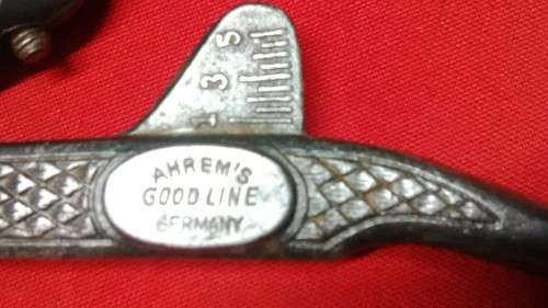 A VINTAGE GERMAN ORNATE SAW SET BY AHREM'S GOODLINE  -  PLEASE SEE PICTURES FOR CONDITION