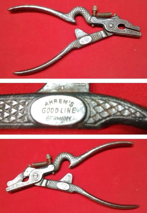A VINTAGE GERMAN ORNATE SAW SET BY AHREM'S GOODLINE  -  PLEASE SEE PICTURES FOR CONDITION