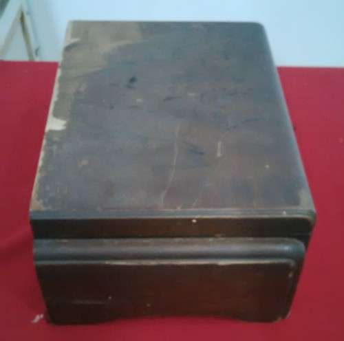 VINTAGE WOODEN CHEST KEY AND DRAWER (45x30x20) - SEE PICTURES