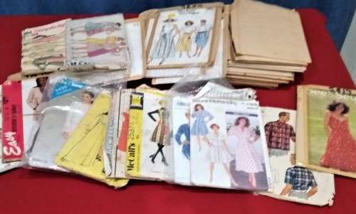 OVER 30 VINTAGE DRESS & OTHER PATTERNS -  PICTURES ARE PART OF THE DESCRIPTION