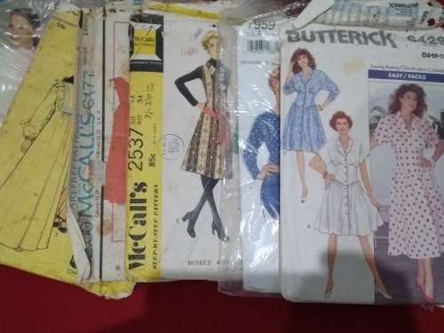 OVER 30 VINTAGE DRESS & OTHER PATTERNS -  PICTURES ARE PART OF THE DESCRIPTION
