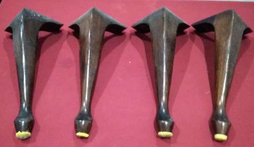 VINTAGE SOLID WOOD COFFEE TABLE LEGS - 32cm- Please see Pics & read desc