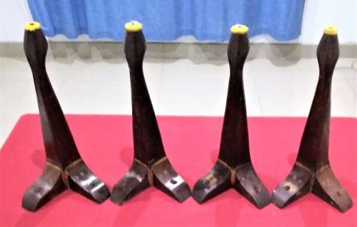 VINTAGE SOLID WOOD COFFEE TABLE LEGS - 32cm- Please see Pics & read desc