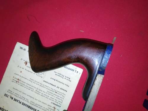 VINTAGE RECORD No735 FIBREBOARD PLANE-NEW IN THE BOX  See PICs & DESC