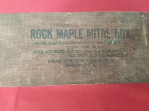 VINTAGE BACKSAW+ MARPLES MITREBOX  See PICs & DESC