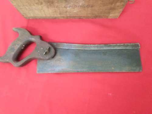 VINTAGE BACKSAW+ MARPLES MITREBOX  See PICs & DESC