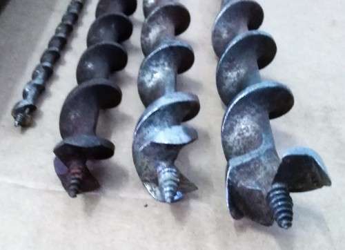 SET OF 9 VINTAGE IRWIN MANIBOR AUGER BITS IN BOX + ADITIONAL BITS   - PLEASE C DESC