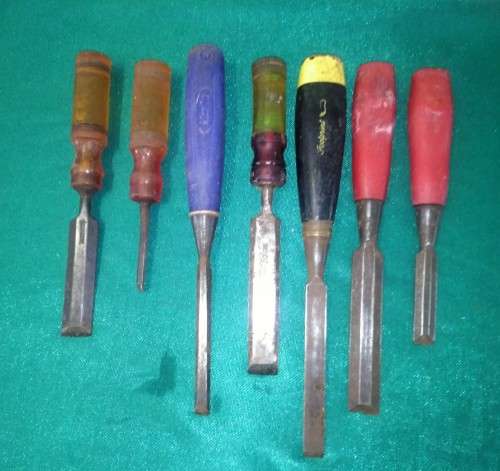 7 CHISELS - 3 MARPLES, 3 FOOTPRINT & 1 OTHER  - PLEASE C DESC