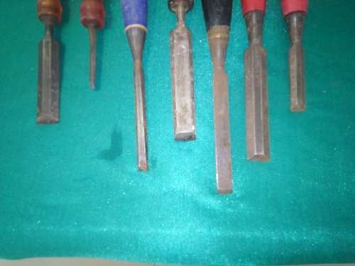 7 CHISELS - 3 MARPLES, 3 FOOTPRINT & 1 OTHER  - PLEASE C DESC