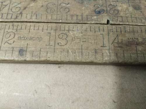 3 Vintage Wood Rulers as per pictures - PLEASE C DESC